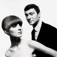 Vidal Sassoon with Grace Coddington. Photo by David Bailey