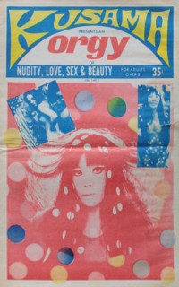 Kusamas Orgy, vol. 1, no. 2, 1969.  Copyright Yayoi Kusama Studio, Inc.; Courtesy Ota Fine Arts, Tokyo; Victoria Miro Gallery, London; Gagosian Gallery, New York