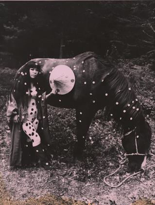 Self-Obliteration Horse Play, (1967). Performance, Woodstock, New York.   Copyright Yayoi Kusama Studio, Inc.; Courtesy Ota Fine Arts, Tokyo; Victoria Miro Gallery, London; Gagosian Gallery, New York