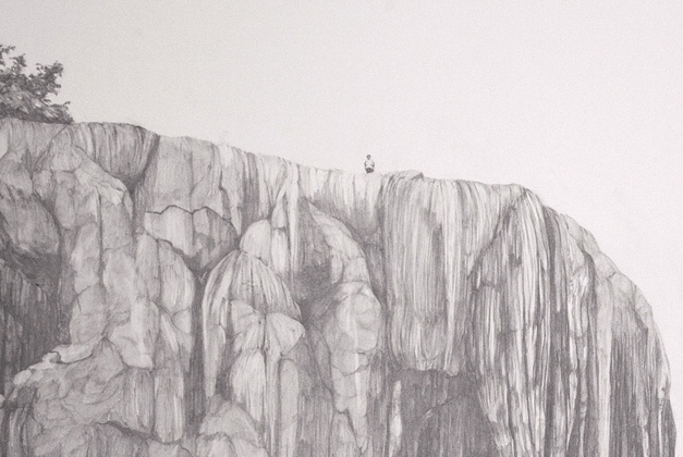 Rebecca Forgac, Untitled, 2012-13. Graphite on paper DETAIL