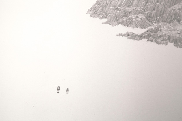 Rebecca Forgac, Untitled, 2012-13. Graphite on paper. DETAIL