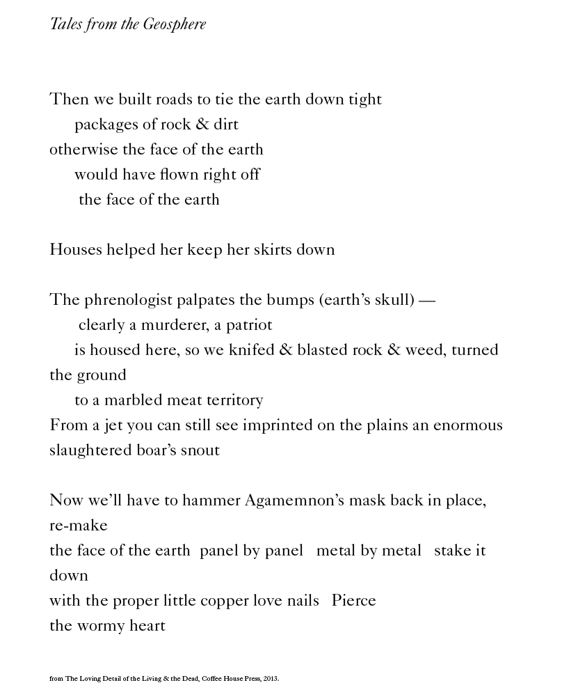 Tales from the Geosphere