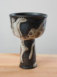 Reversible Vase with Surrealist and Ritual Cat, (2012)