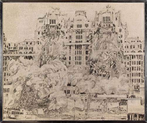 Destruction IV. Kolodny Family Collection. copyright Richard Artschwager. Photograph by Jason Mandella. From the Whitney Museum