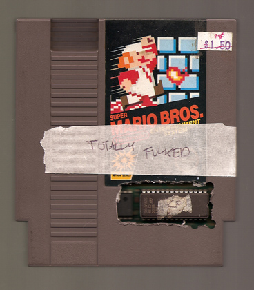 Totally Fucked Super Mario Brothers Cartridge