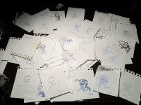 Completed Blind Self Portraits