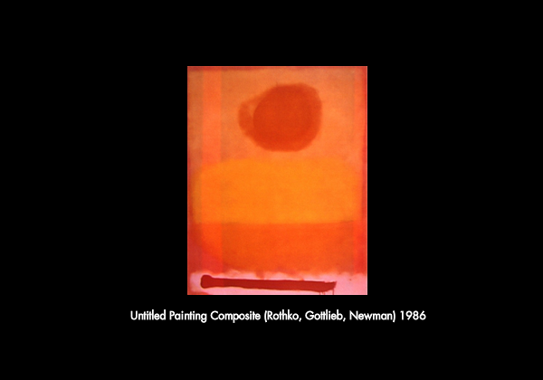 Untitled Painting Composite, (Rothko, Gottlieb, Newman), 1986