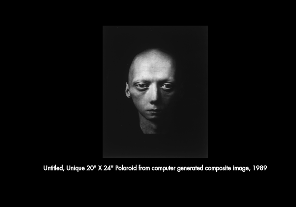 Untitled Unique Polaroid from computer generated composite image, 1989