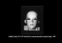 Untitled Unique Polaroid from computer generated composite image, 1989