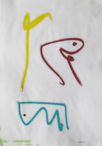 Boy & Girl Sitting Under Yellow Tree, 2013