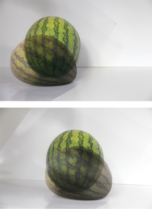 Melons from the installation "Still Life With Fruit", (2013)