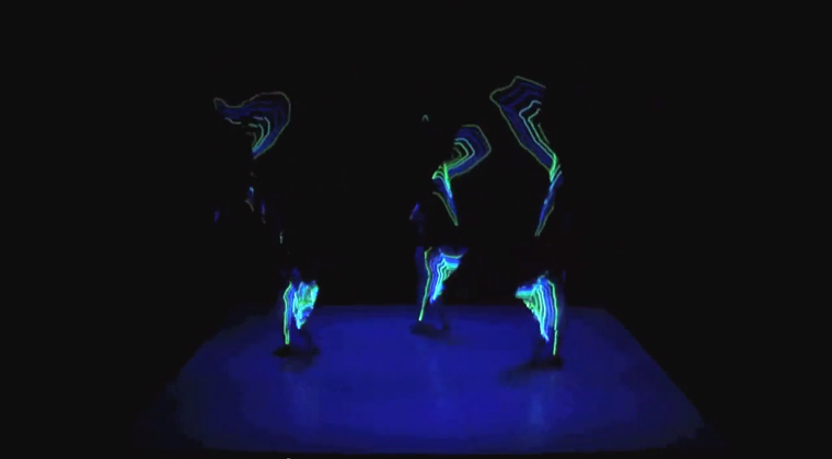Dance PLUS projection mapping 1, 2013