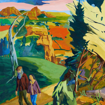 Pissarro and Valerie Taking a Walk (2014)