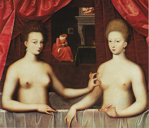 Gabrielle d'Estrées and One of Her Sisters (c.1594)