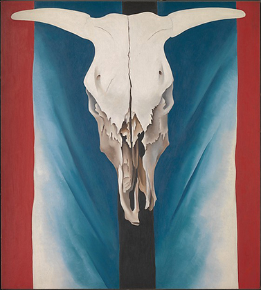 Cow's Skull: Red, White, and Blue (1931)
