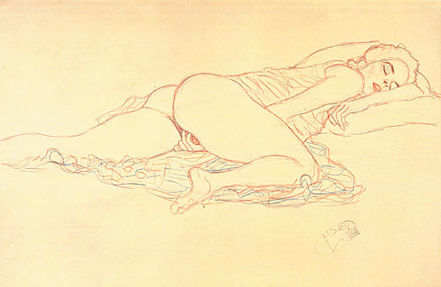 Reclining Nude Facing Right (1912-13)