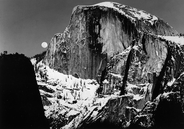 Half Dome and Moon, Yosemite National Park (1960)