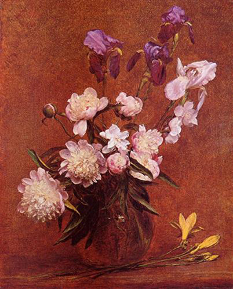 Bouquet of Peonies and Iris (1884)