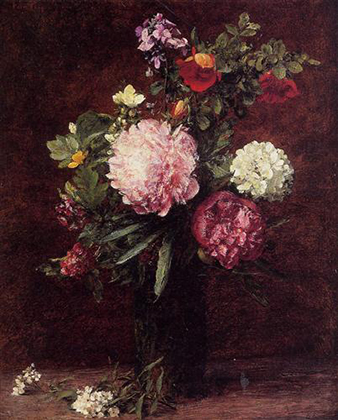 Large Bouquet with Three Peonies (1879)