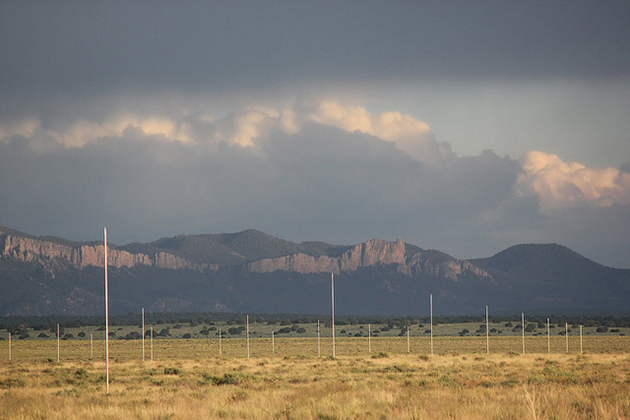 Lightning Field, during daylight (1977)