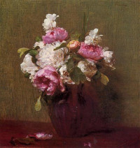 White Peonies and Roses, Narcissus (1879)