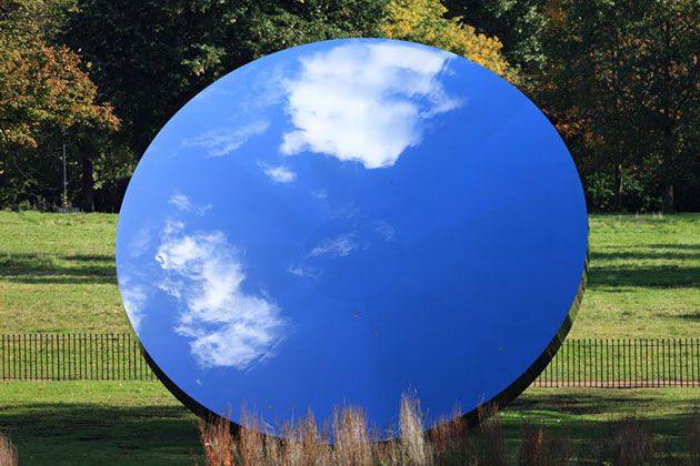 Sky Mirror (2006) installed at Kensington Gardens, London 2010-11