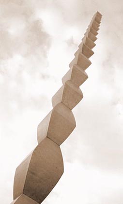 Endless Column at Târgu Jiu, Romania (1938)