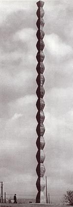 Endless Column at Târgu Jiu, Romania (1938)