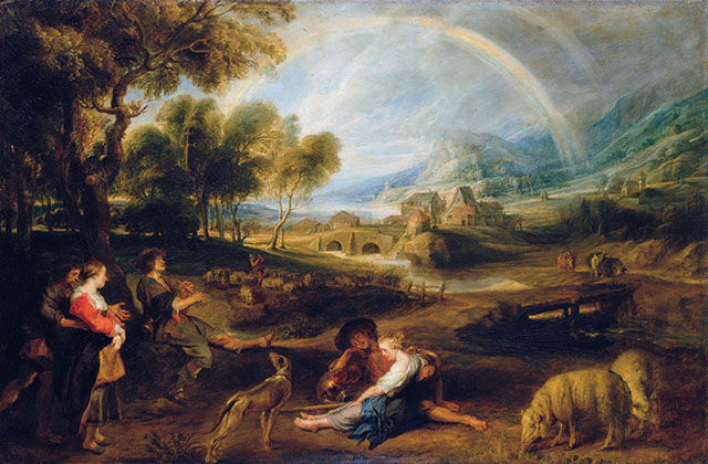 Landscape with a Rainbow (c.1630)