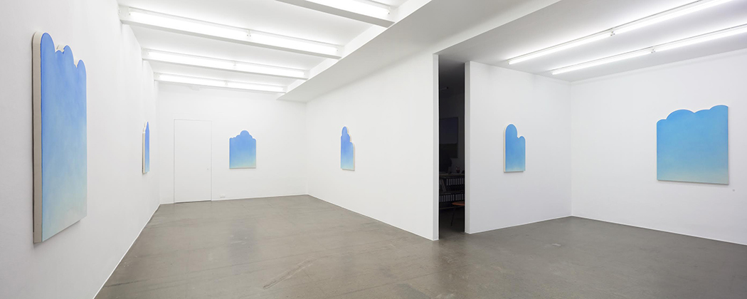 Installation view of clouds at Krobath Gallery, Vienna (2015)