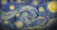 Detail of Starry Night (1889)