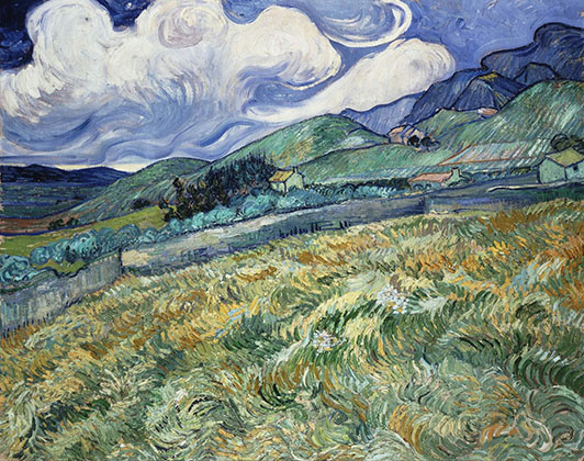 Landscape from Saint-Rémy (1889)
