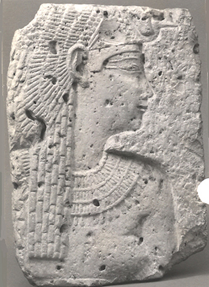 Relief of a queen or goddess, Late Dynastic-Ptolemaic Period (4th-2nd century B.C.)