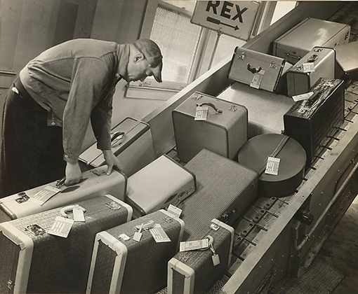 [Luggage on Conveyor Belt] (1930s)