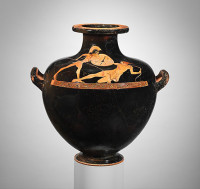 Terracotta hydria: kalpis (water jar) (ca. 500 B.C.)
