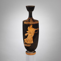 Terracotta lekythos (oil flask) (ca. 480 B.C.)