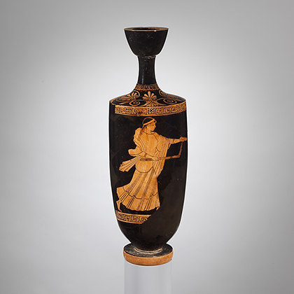 Terracotta lekythos (oil flask) (ca. 480 B.C.)