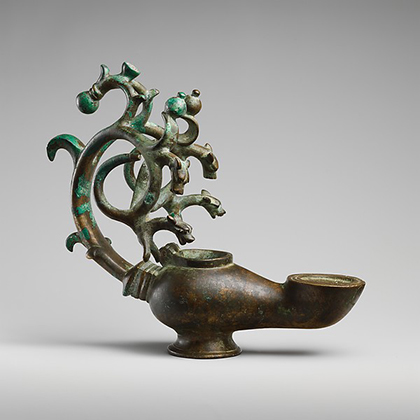 Standing Lamp with Running Dogs (5th-6th century)