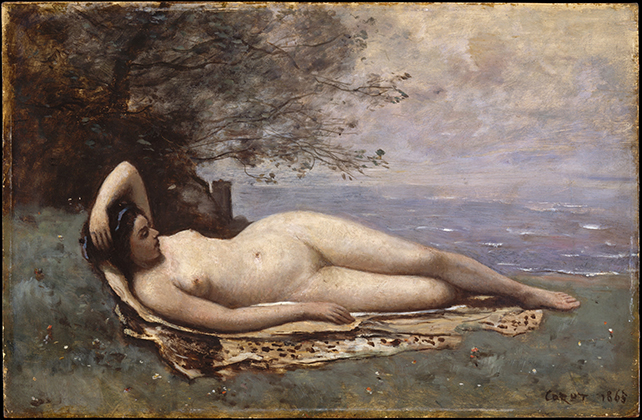 Bacchante by the Sea (1865)