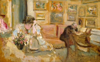 Jos and Lucie Hessel in the Small Salon, Rue de Rivoli (ca. 1900-1905)
