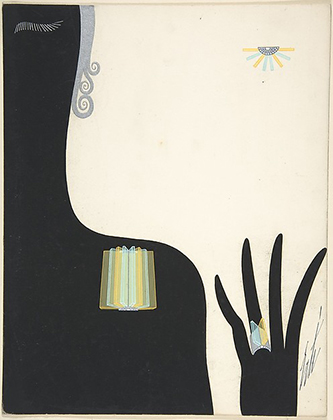 Design for a Topaz Brooch and Ring (1932)