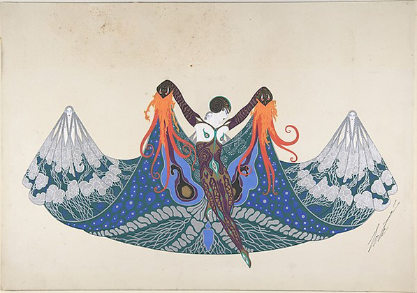 "L'Océan", Costume Design for "Les Mers", George White's Scandals, New York (1923)