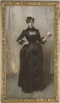 Lady with the Rose (Charlotte Louise Burckhardt) (1882)