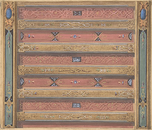 Design for Salon Ceiling, Château de Cangé (second half of 19th century)
