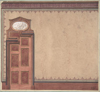 Pompeiian Design for Wall and Doorway (second half of 19th century)