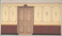 Pompeiian Design for Wall and Doorway (second half of 19th century)
