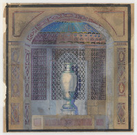 Design for a niche with urn (late 19th-early 20th century)