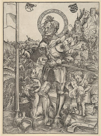 Saint George Standing with Two Angels (1506)