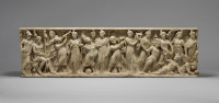 Marble sarcophagus with the contest between the Muses and the Sirens, Roman (3rd quarter of 3rd century A.D.)