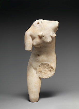 Marble statue of Aphrodite loosening her sandal, Roman (1st century A.D.)